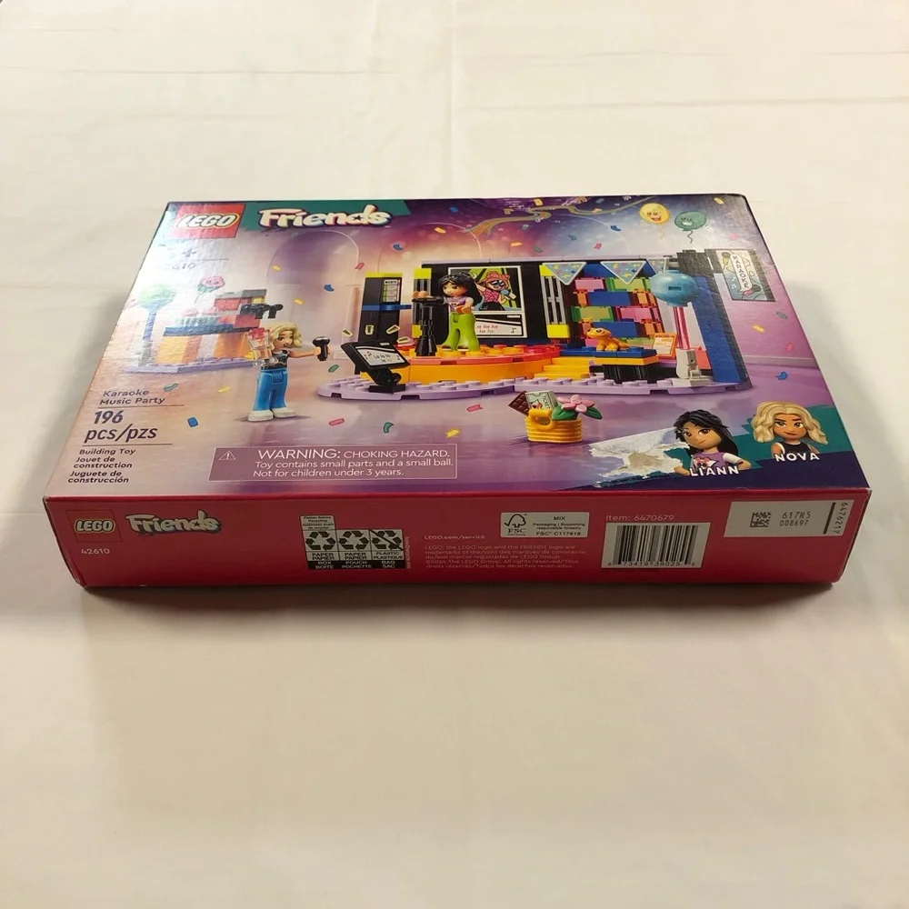 NEW  LEGO Friends Karaoke Music Party (set 42610) 196 pcs building kit Ages 6+